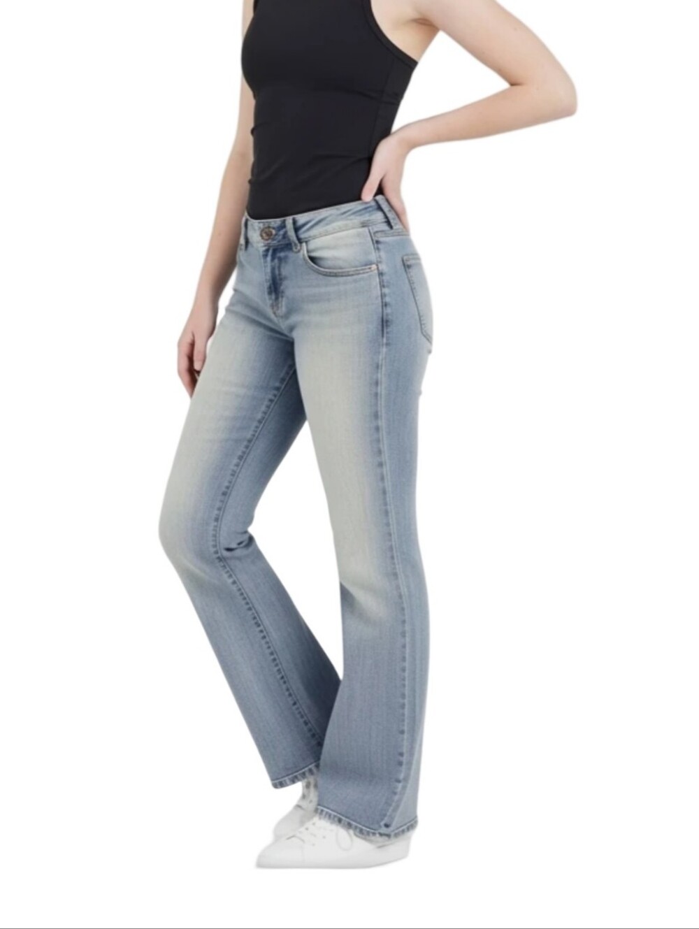 Lane Bryant Faded Light Blue Flare Jeans — Wide Leg Plus Size 24 Y2k Vintage